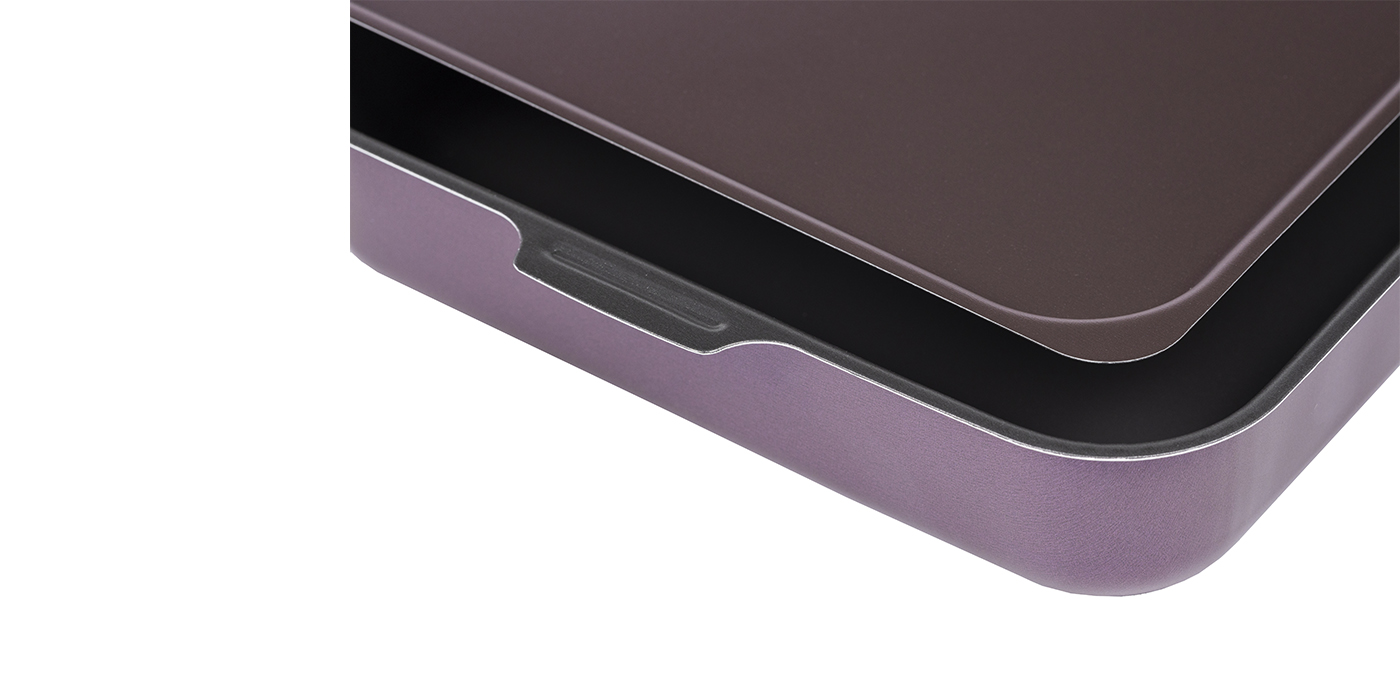 картинка Противень Violet 270х350мм - 2 ручки, металлическая крышка от торговой марки Калитва ТМ