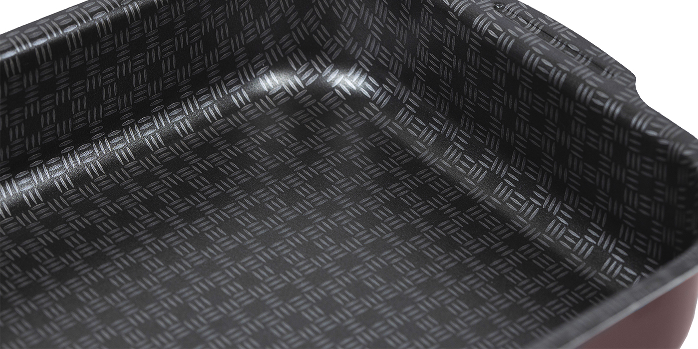 картинка Противень LACE (Кружево) 190х250мм - 2 ручки, металлическая крышка от торговой марки Калитва ТМ