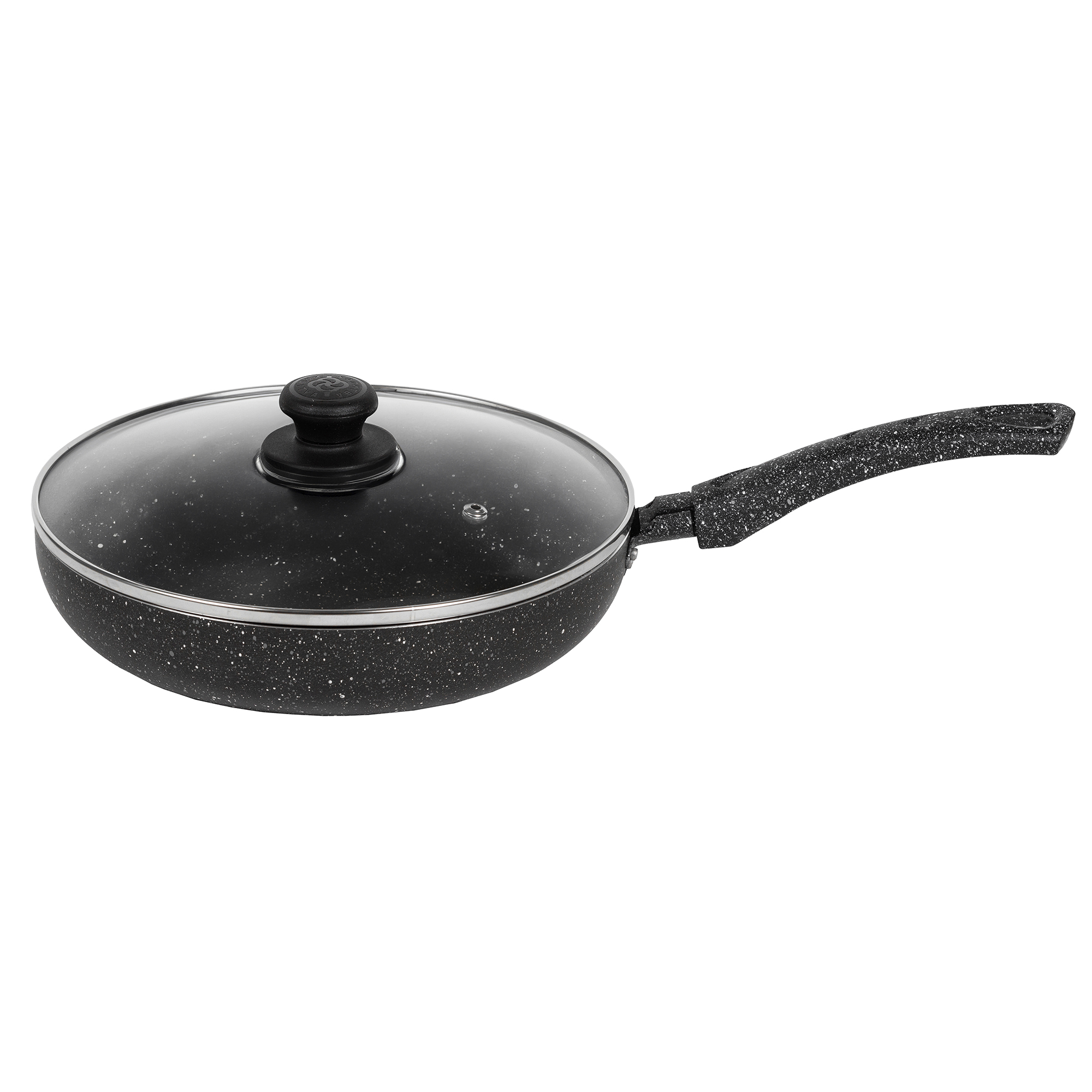 картинка Сковорода Easy Stone, диаметр 24 см с крышкой от торговой марки Калитва ТМ