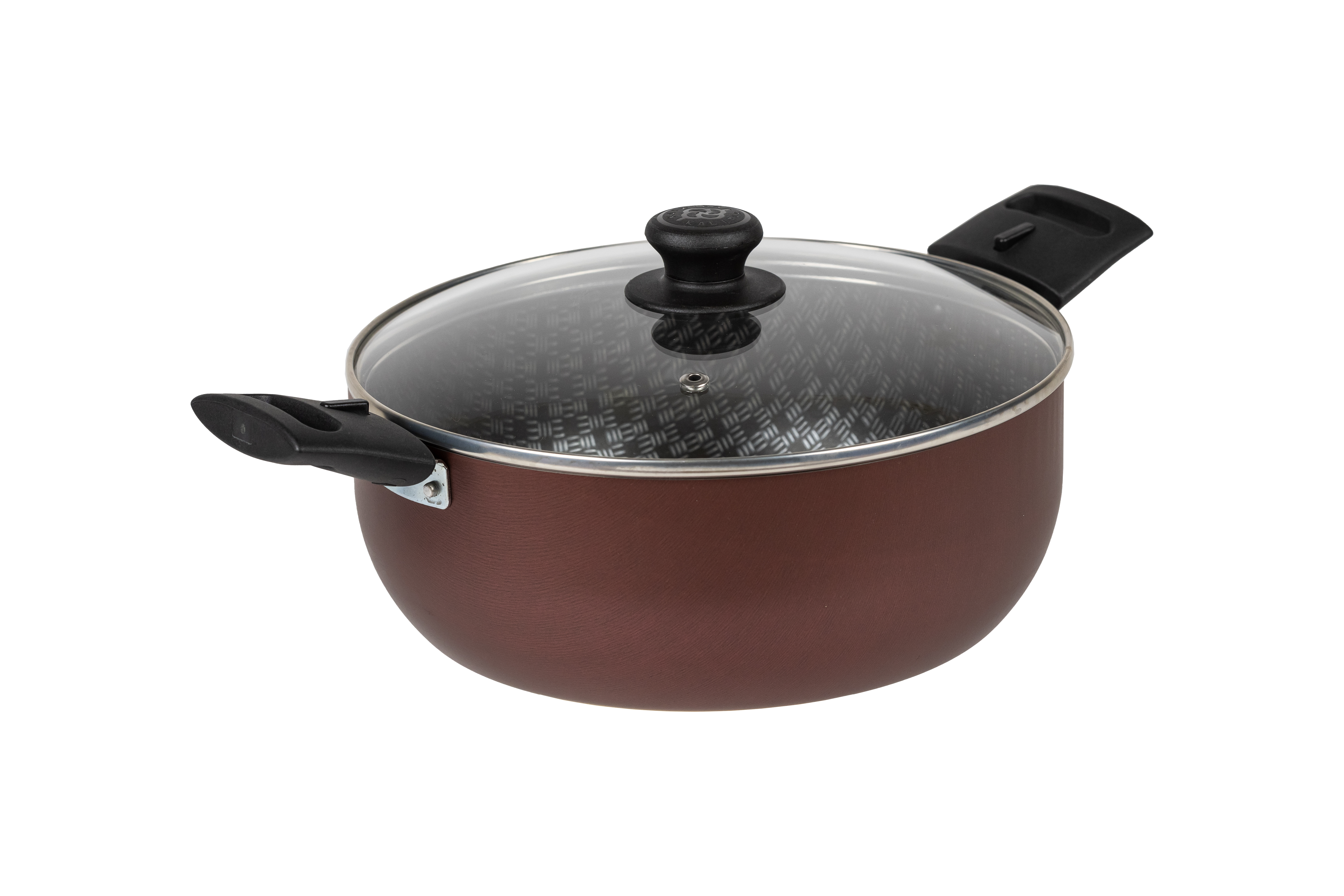 картинка Кастрюля LACE (Кружево) 4,0 л, Ø 24 см - 2 съемные ручки, стеклянная крышка от торговой марки Калитва ТМ