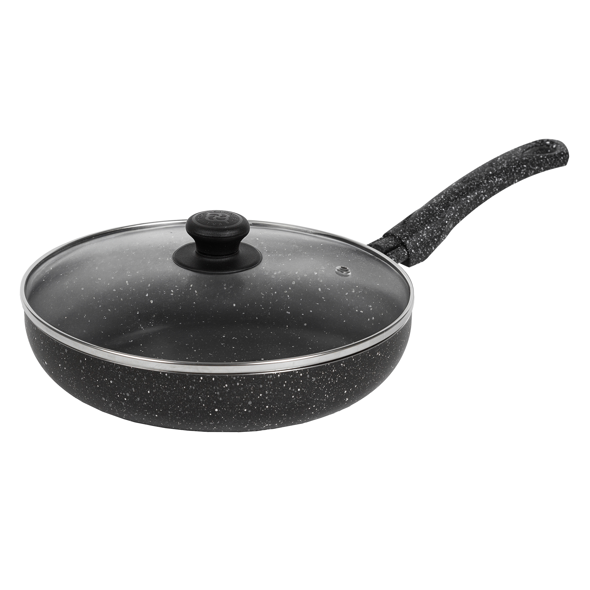 картинка Сковорода Easy Stone, диаметр 24 см с крышкой от торговой марки Калитва ТМ