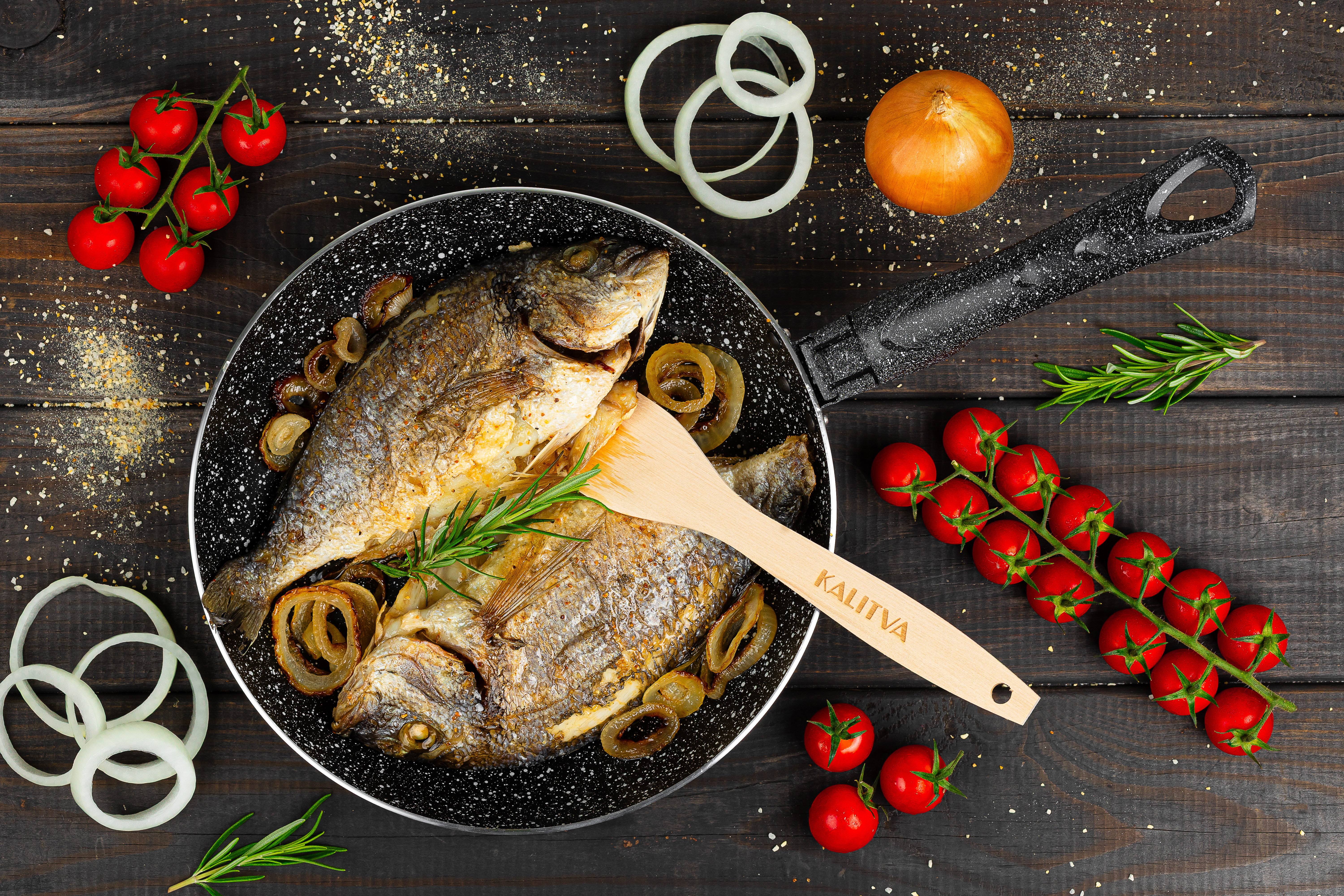 картинка Сковорода Easy Stone Induction, диаметр 24 см от торговой марки Калитва ТМ